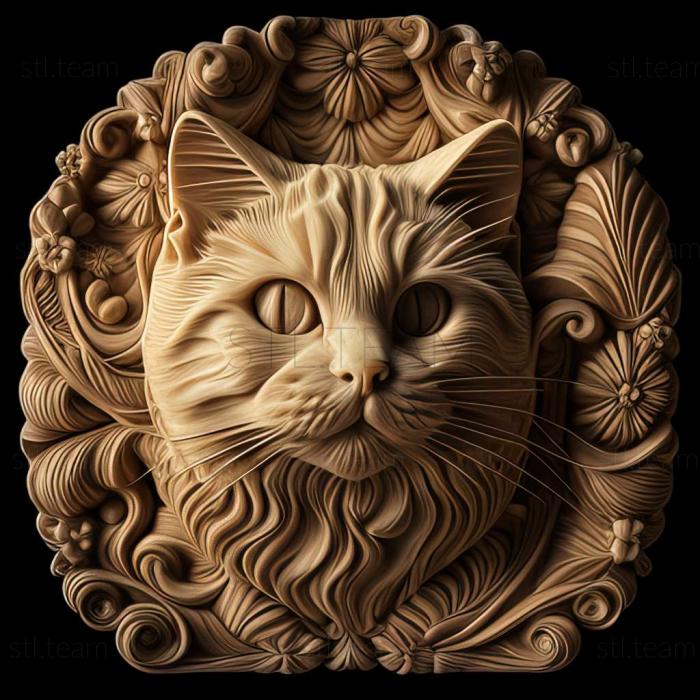 3D model Flour cat famous animal (STL)